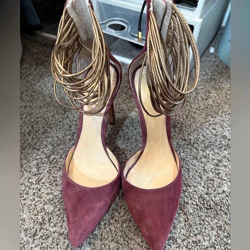 Vince Camuto heels suede 8